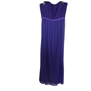 David’s Bridal Dress Size 10 Purple Regency Strapless Bridesmaid/Prom NEW